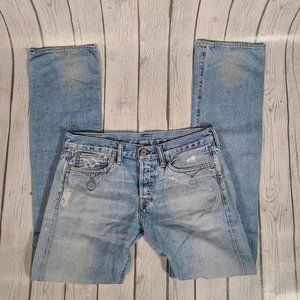 Ralph Lauren Double RL RLL Selvedged Slim Bootcut Denim 30x34